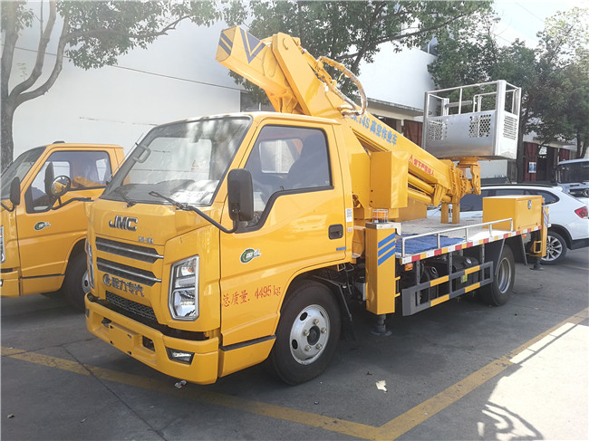 國六江鈴14米伸縮臂高空作業車-藍牌